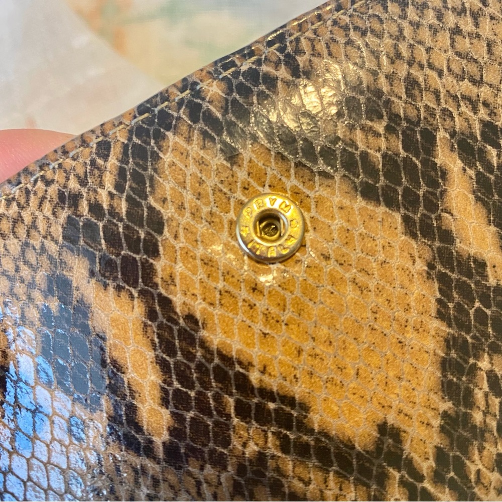 Hobo Brand Python Wallet/Billfold With Red Interi… - image 7